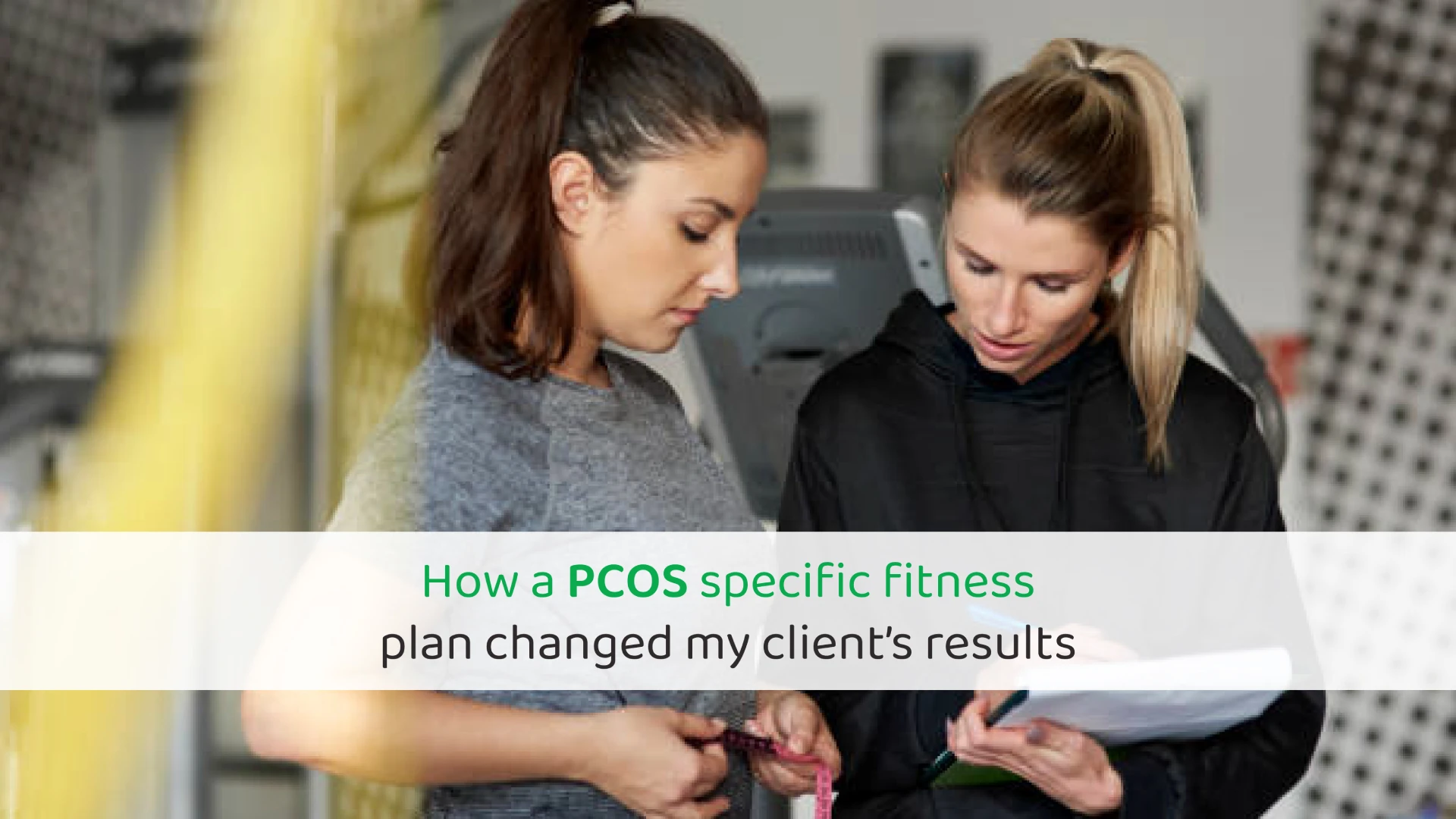 PCOS-specific fitness plan